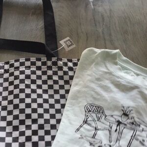 VANS Checkered Tote Bag and Graphic Tee